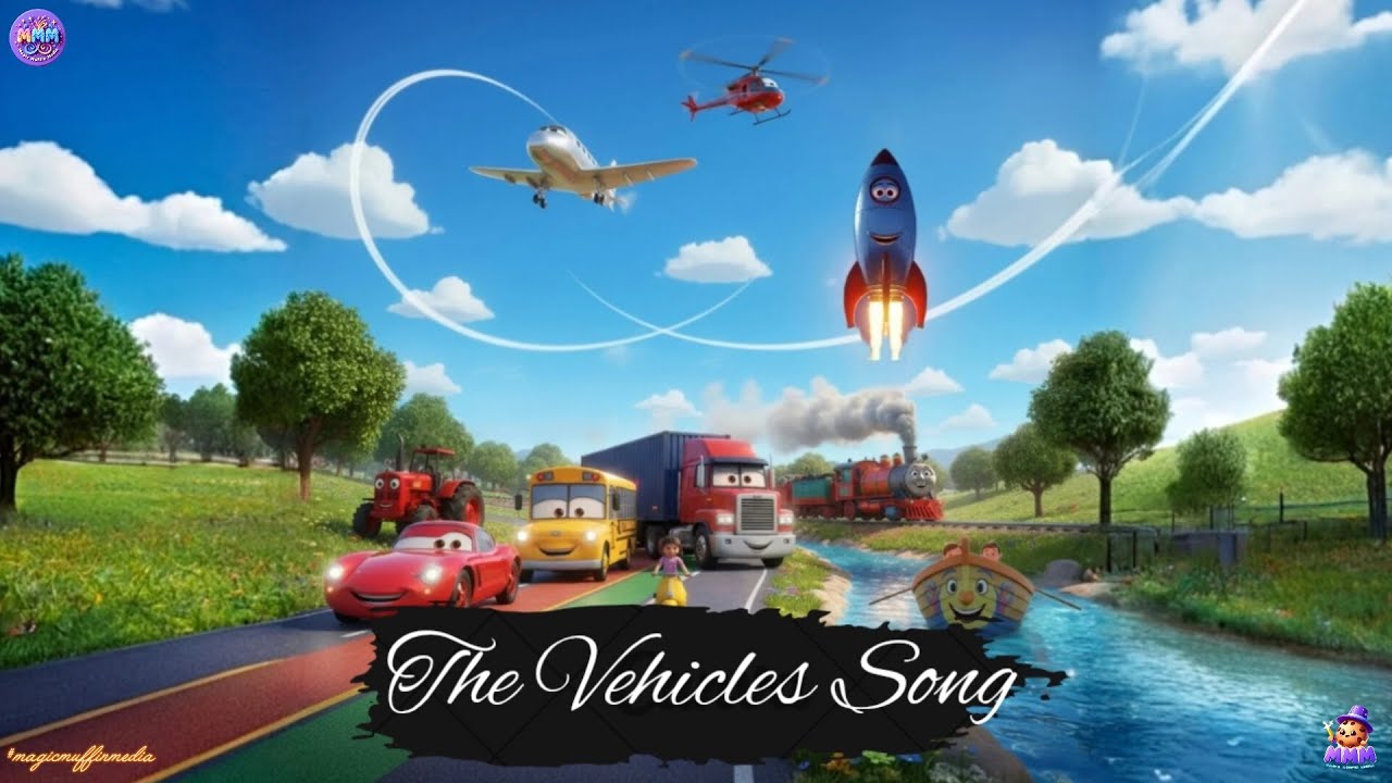 ❤️ The Vehicles Song | Kids Rhymes | Kids Cartoons | Good night stories | Cars | Planes ❤️