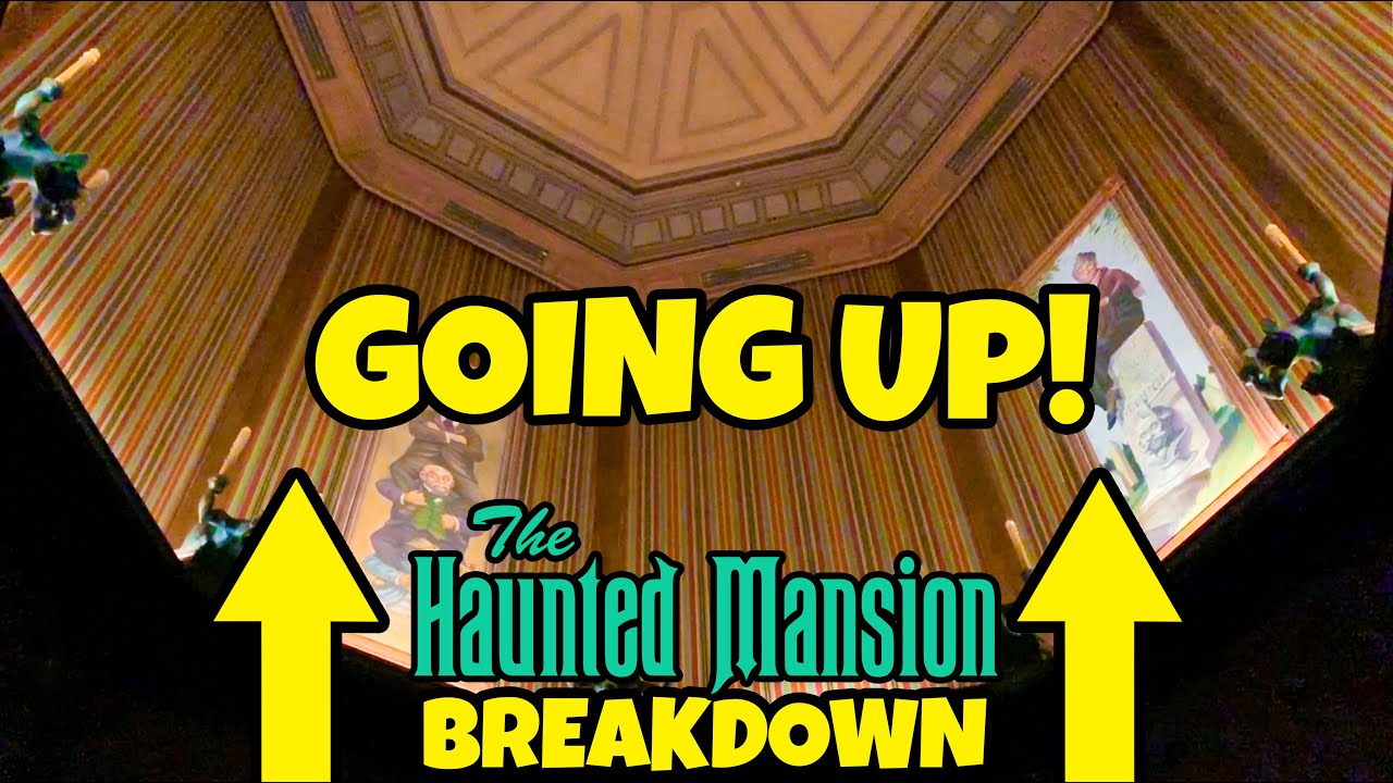 Haunted Mansion Breakdown Going up the Stretching Room Disneyland