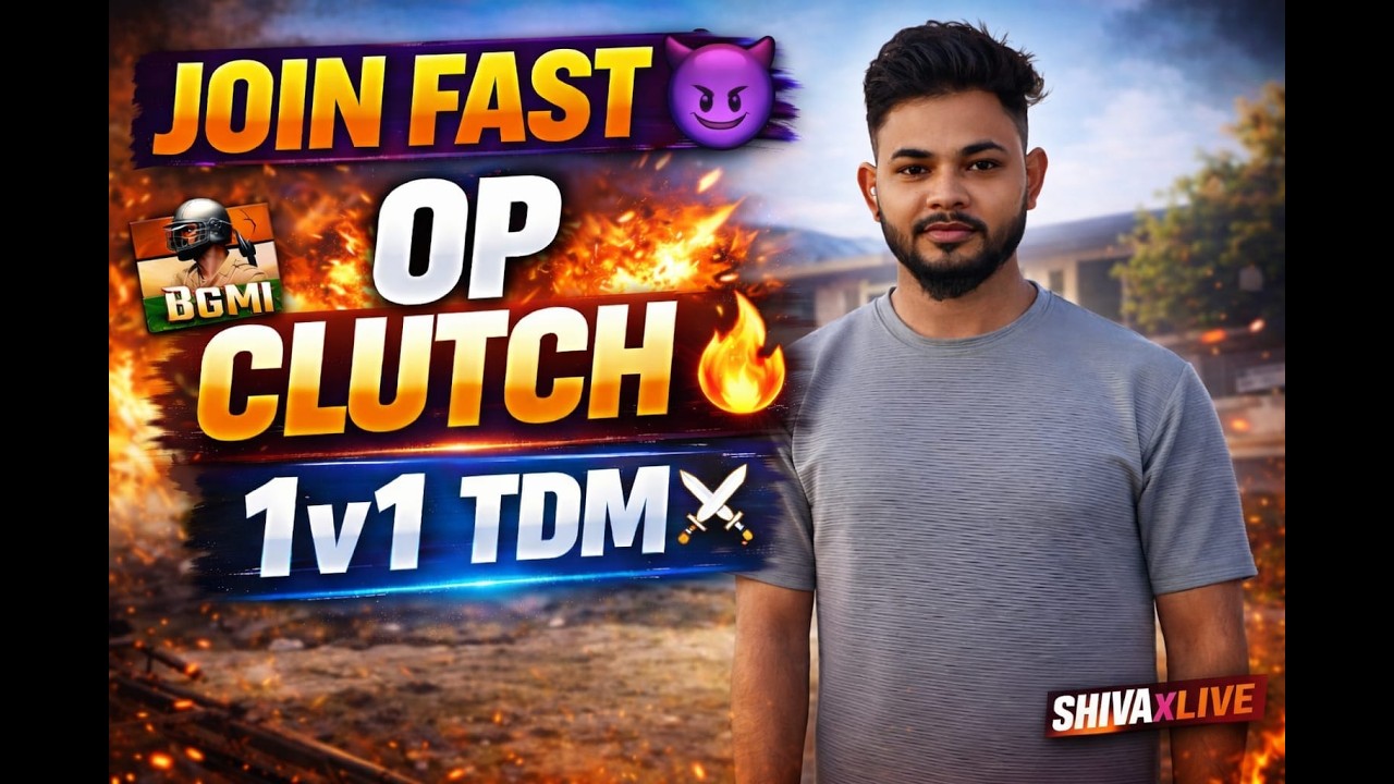 🔴 BGMI LIVE 😈 | SUBSCRIBER 1v1 TDM ROOM OPEN ⚔️ | INSANE CLUTCH & RUSH 🔥