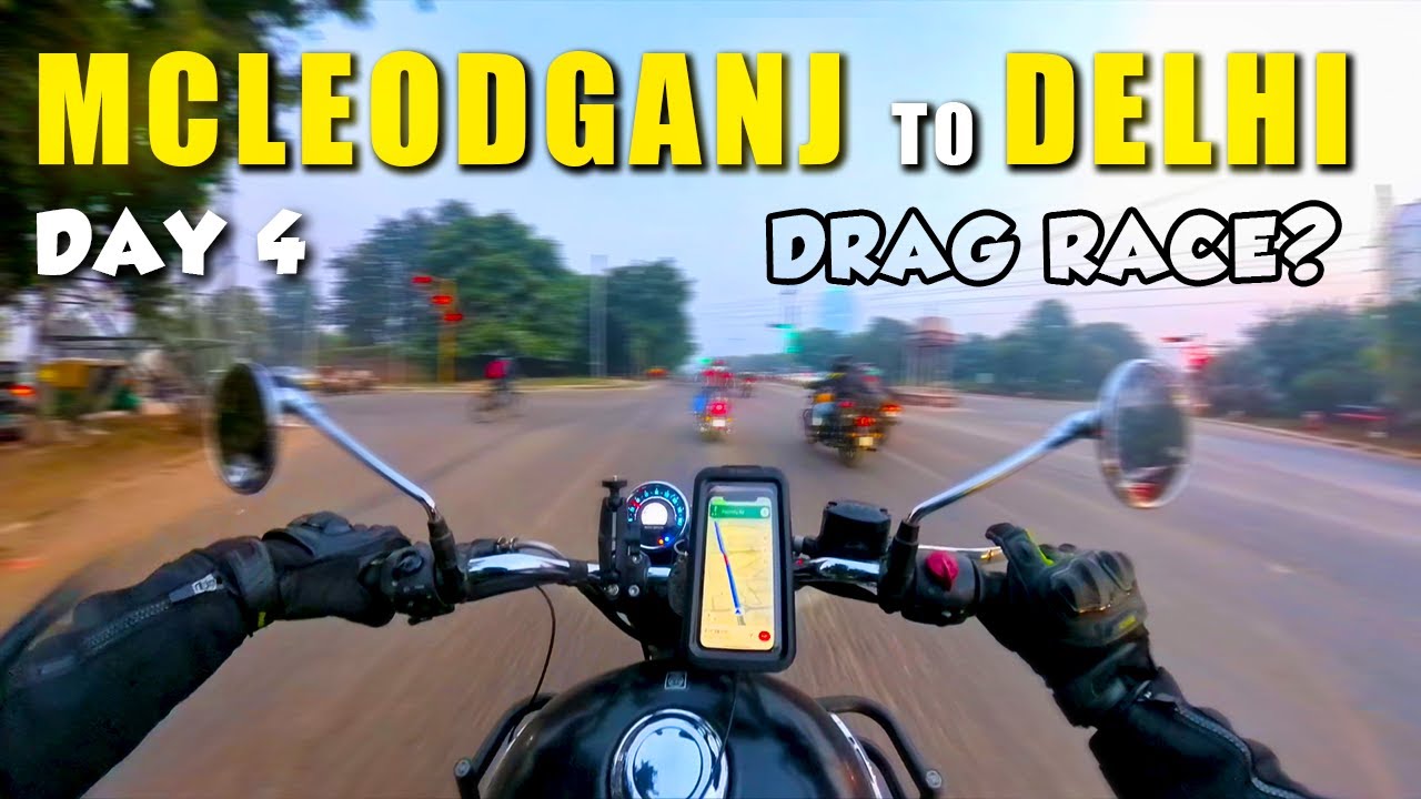 Mcleod Ganj to Delhi 550 kms in One Day | Himachal on Bike EP4 | Drag Race? #gt650 #meteor350