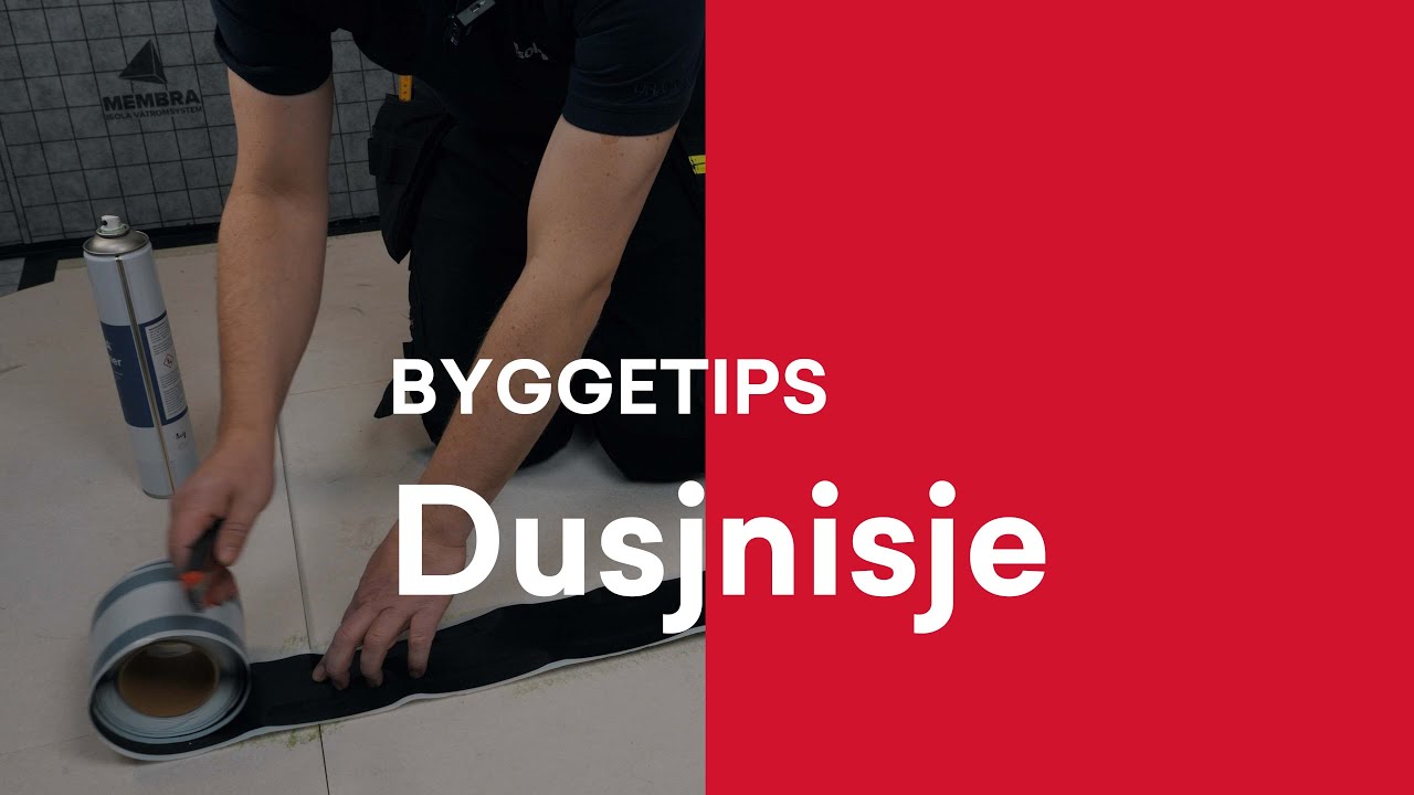 Byggetips: Dusjnisje (MEMBRA®)