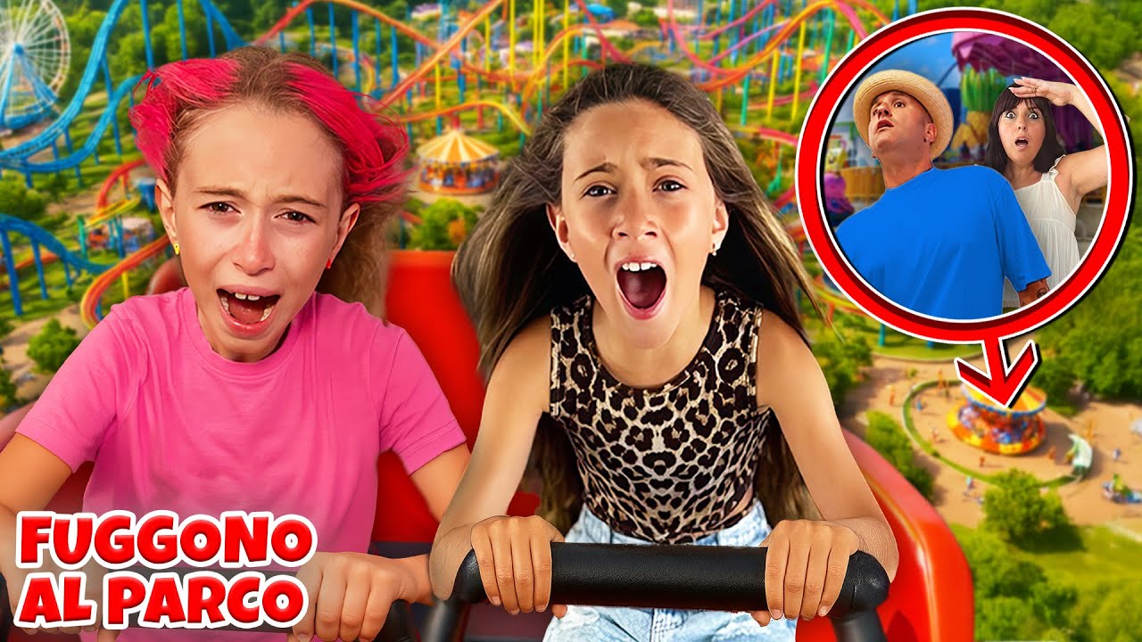 GIORGIA È SCAPPATA DI CASA CON GIADA PER ANDARE AL PARCO DIVERTIMENTI DI MIRABILANDIA!
