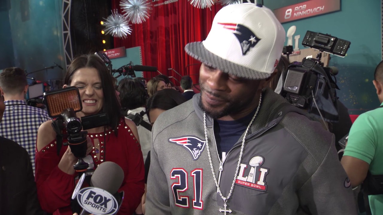 Panini Super Bowl Kid Reporter Joseph Perez Interviews the New England Patriots