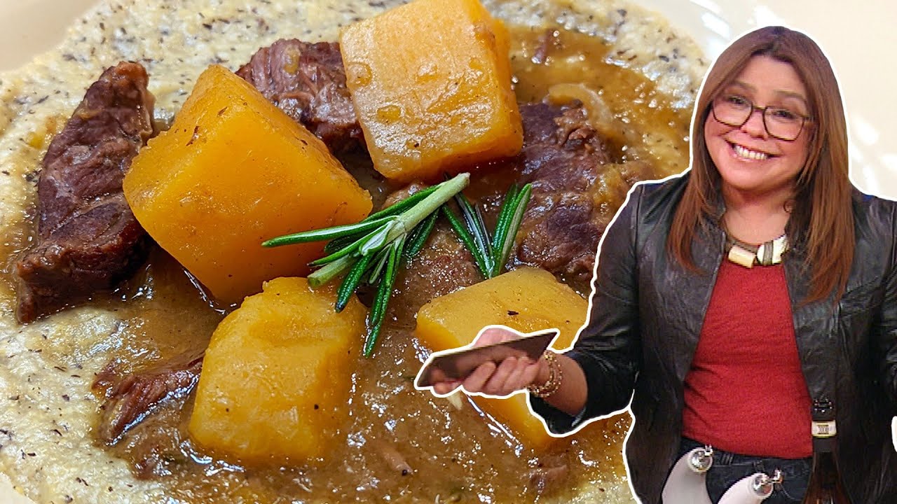 How to Make Beef and Orange Squash Stew with Polenta | Rachael Ray