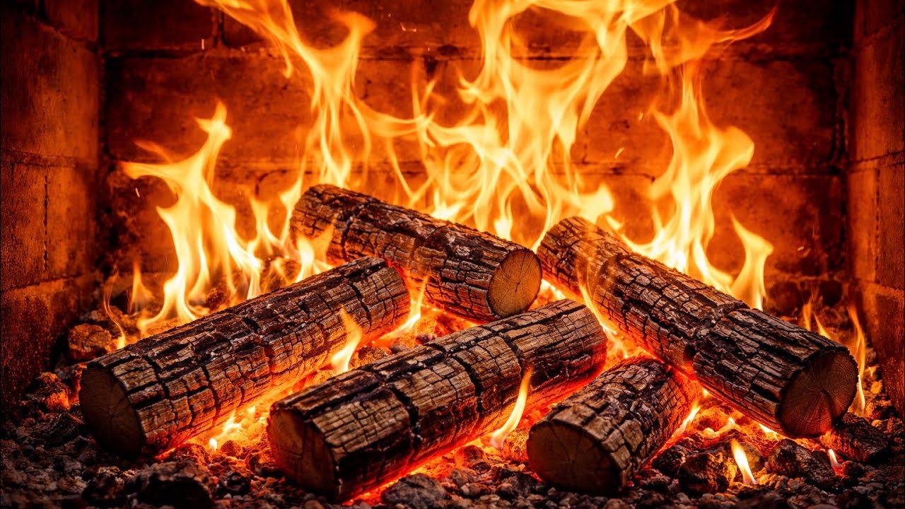 Fireplace for Overthinking | One Hour of Calm Fire