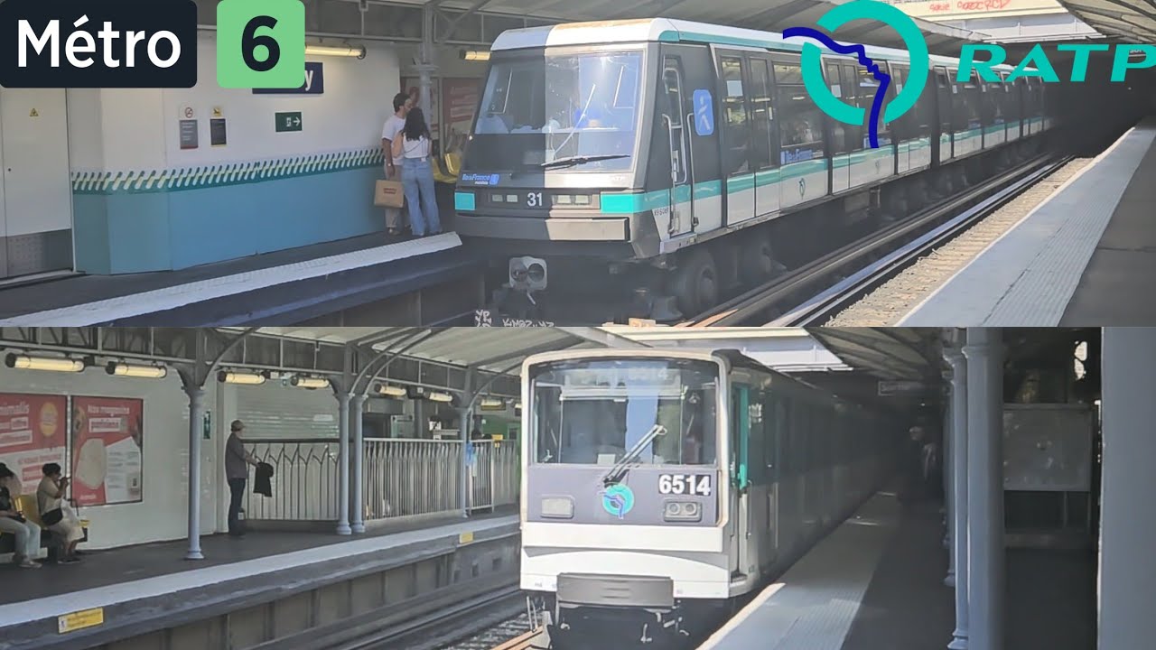 Métro Ligne 6 MP89 et MP73 - Passy