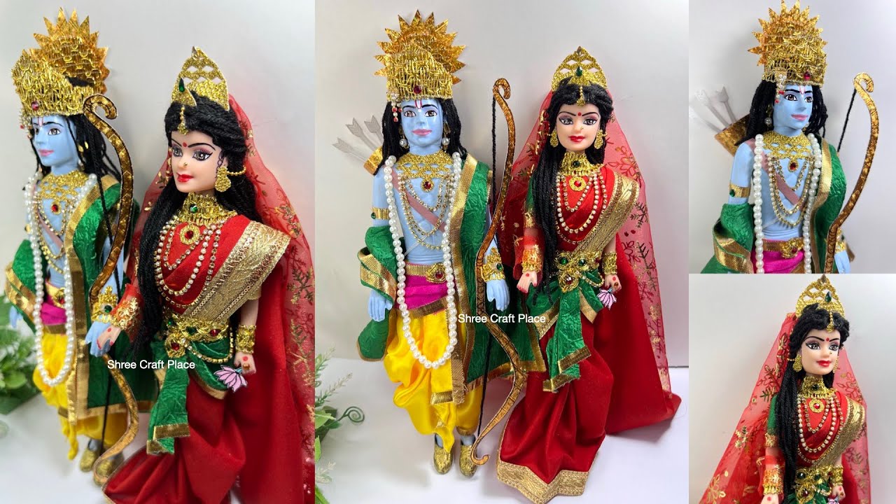Shri RAM & SITA Maa making with DOLL/श्री राम जी और सीता माता का स्वरूप बनाए गुड़िया से