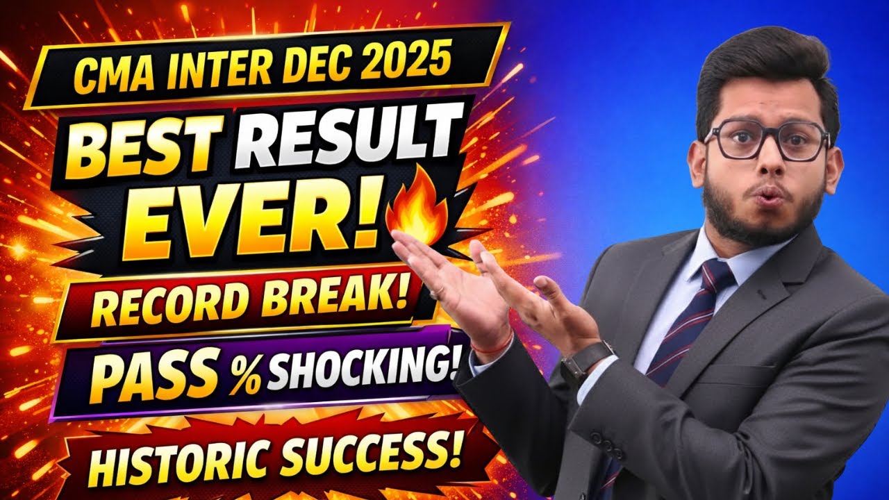 CMA Inter Result Analysis Dec 2025 | Best Result Ever 🔥 | Deepak Classes