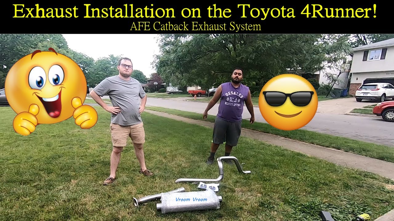 2018 Toyota 4Runner Exhaust Installation! AFE Catback Exhaust