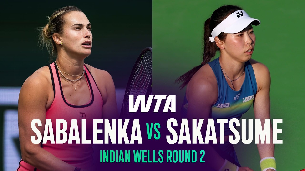 Aryna Sabalenka vs. Himeno Sakatsume | 2026 Indian Wells Round 2 | WTA Match Highlights