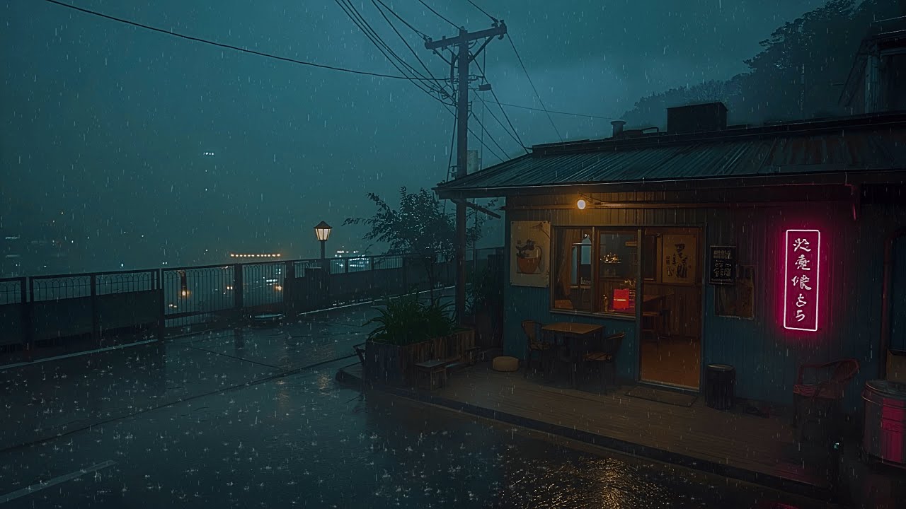 Lofi Rain 🌧️ Peace for Your Mind by the Hillside Café • Study & Focus