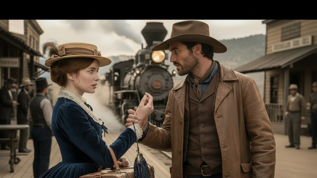 A Cowboy Stopped Her From Boarding The Train Back Home, And Asked Her To Give Him A Chance.