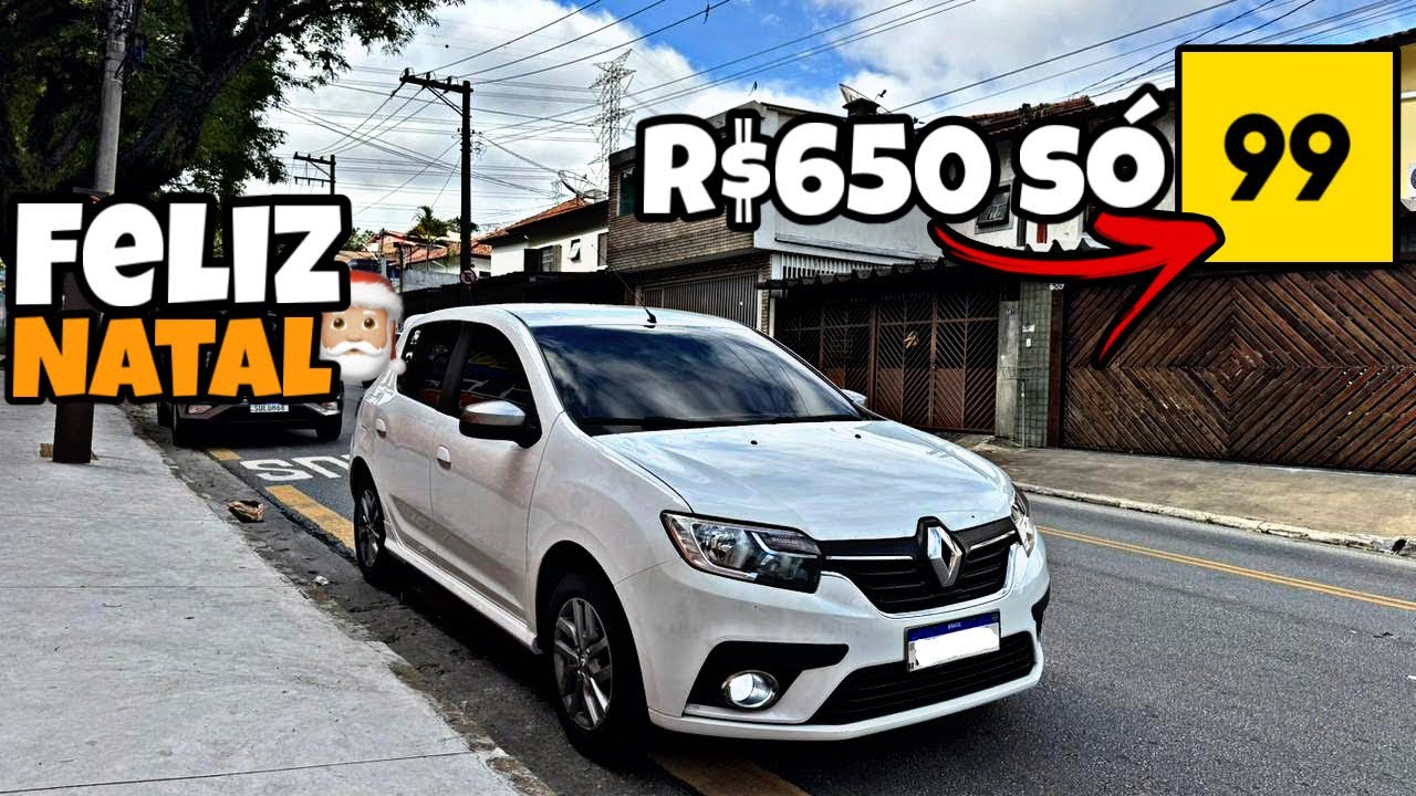 RODEI 200KM e FIZ R$650 SÓ NA 99 POP🚗🎄REALIDADE DA VÉSPERA DE NATAL