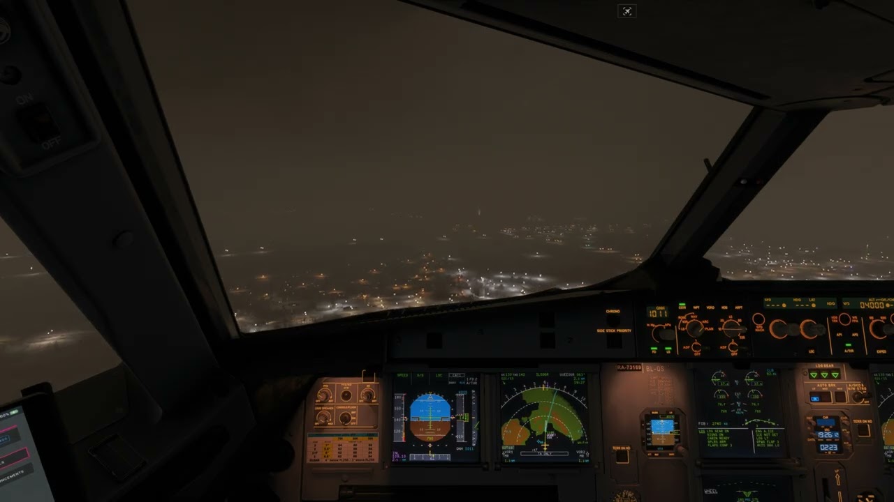 [MSFS 2024] Night Landing into Moscow Sheremetyevo UUEE | Aeroflot A320