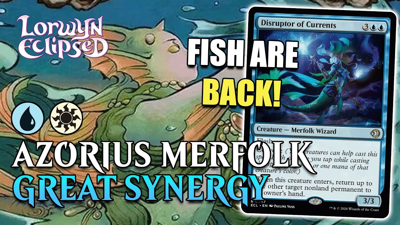 💧☀️  AZORIUS MERFOLK HAS GREAT SYNERGY! EARLY ACCESS LORWYN ECLIPSED | MTG ARENA Standard
