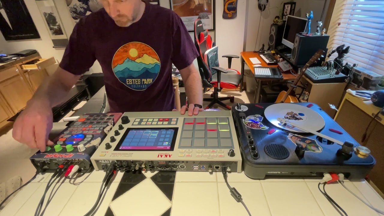 MPC Live 2 Retro into an SP-404 plugged into a PT-01 type beat