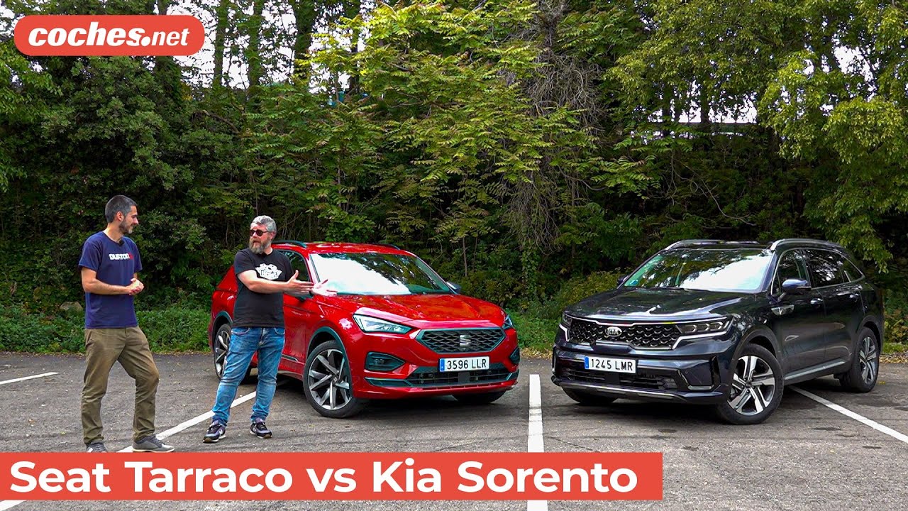 SEAT Tarraco e-Hybrid vs KIA Sorento PHEV #phev | Comparariva / Review en español | coches.net