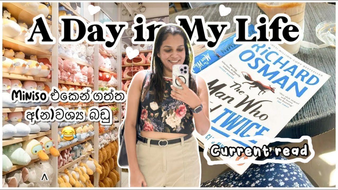 DAY VLOG 🌸 Miniso shopping haul, books, doctor visits🥹ලෙඩයි. දුකයි. Reading The Thursday Murder Club