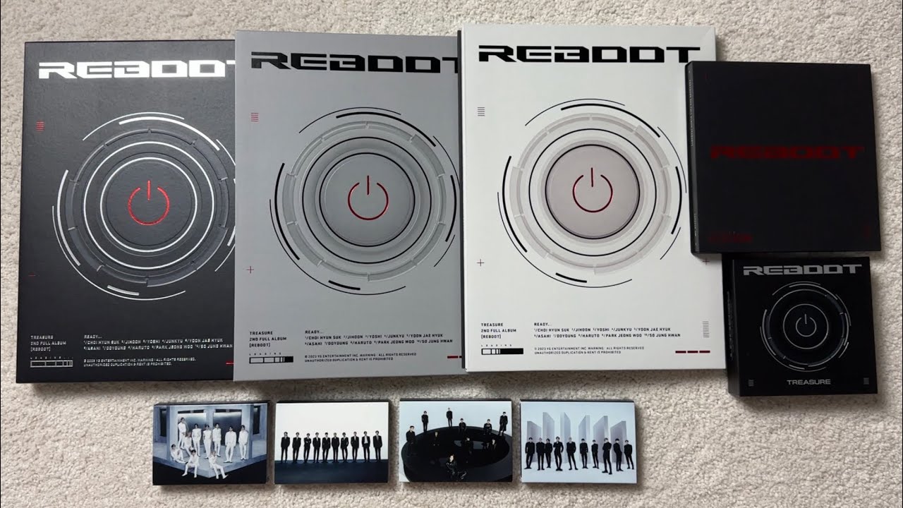♡Unboxing Treasure 트레저 2nd Studio Album REBOOT (Photobook, Digipack, Kit & YG Tag Ver.)♡