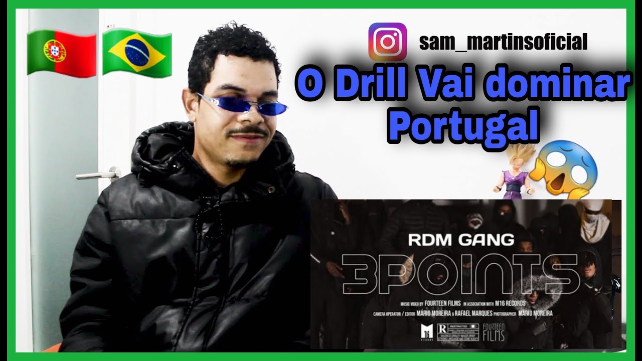 BRASILEIRO REAGINDO A RDM GANG - 3POINTS (Official Video) [DRILL PORTUGAL]