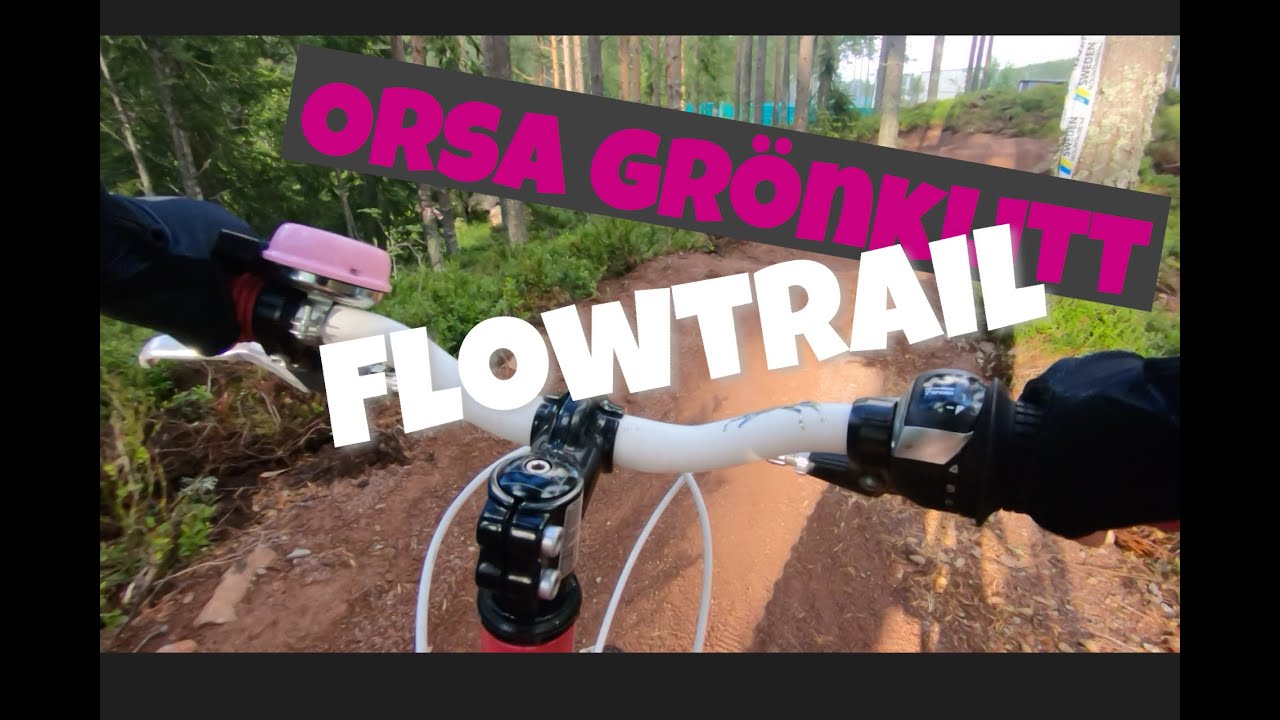 Orsa Grönklitt Flowtrail, Freja 6 år kör hela Flowtrail