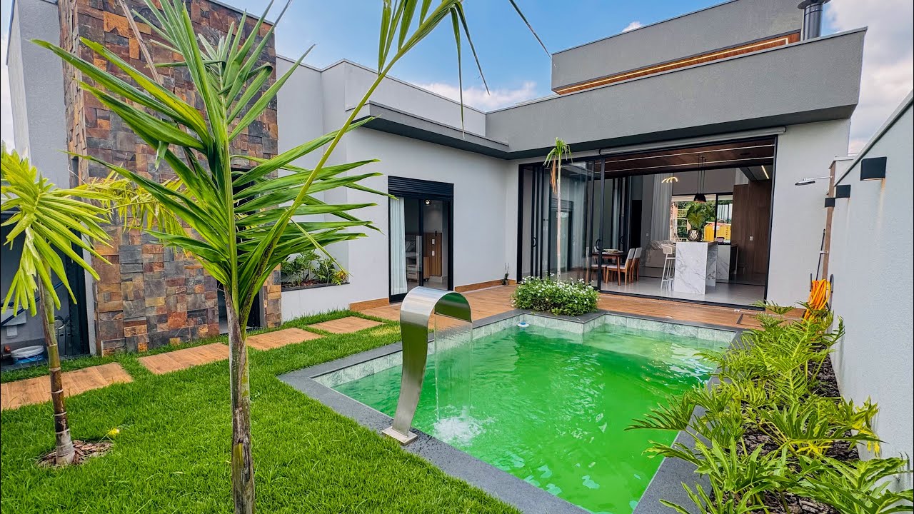 Casa t&eacute;rrea, pronta para viver bem: 3 su&iacute;tes, escrit&oacute;rio, conforto e tecnologia | Tour completo