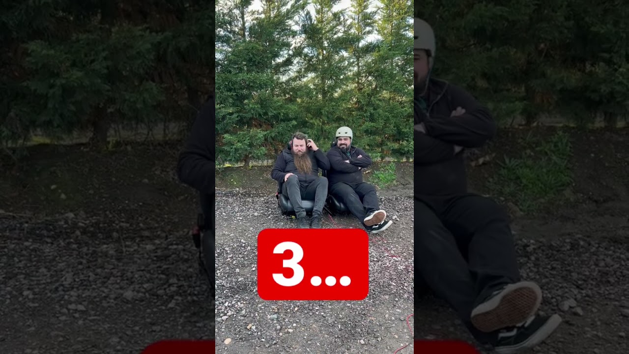 Epic seat Airbag testing gone wrong #airbag #fatmen #fail