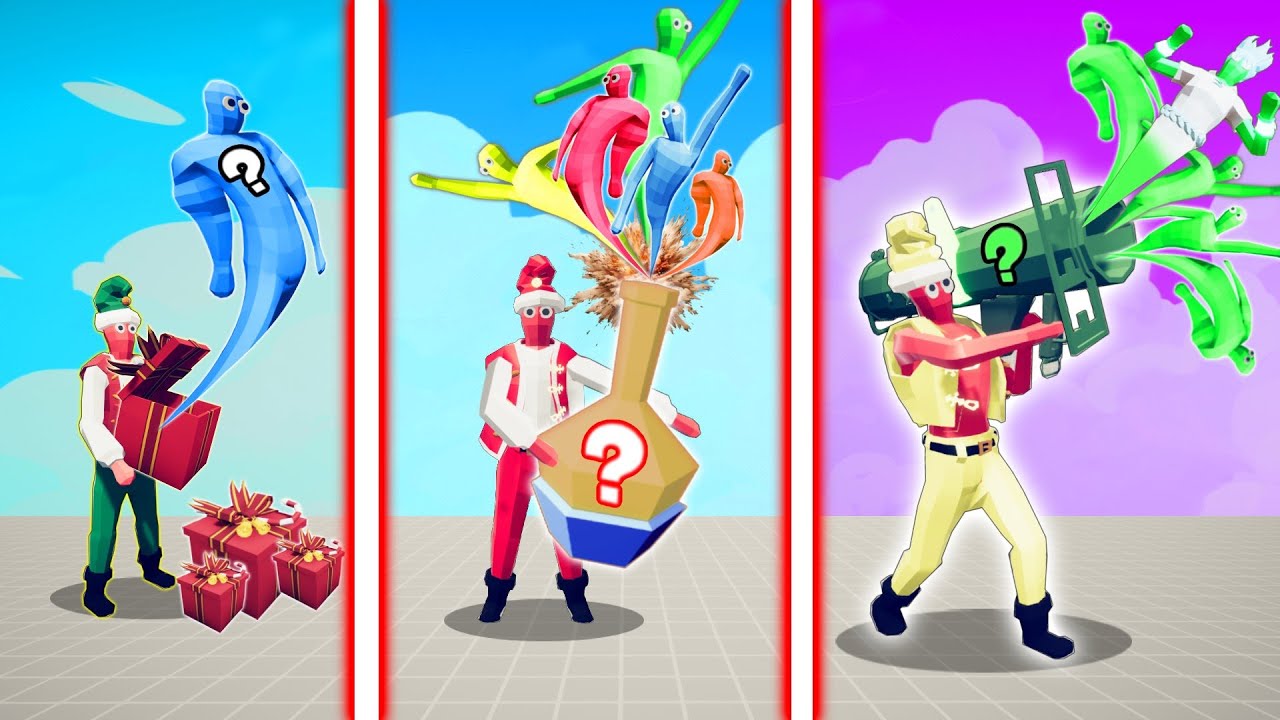 EVOLUTION OF CAPTAIN PRESENT ELF | TABS - Totally Accurate Battle Simulator