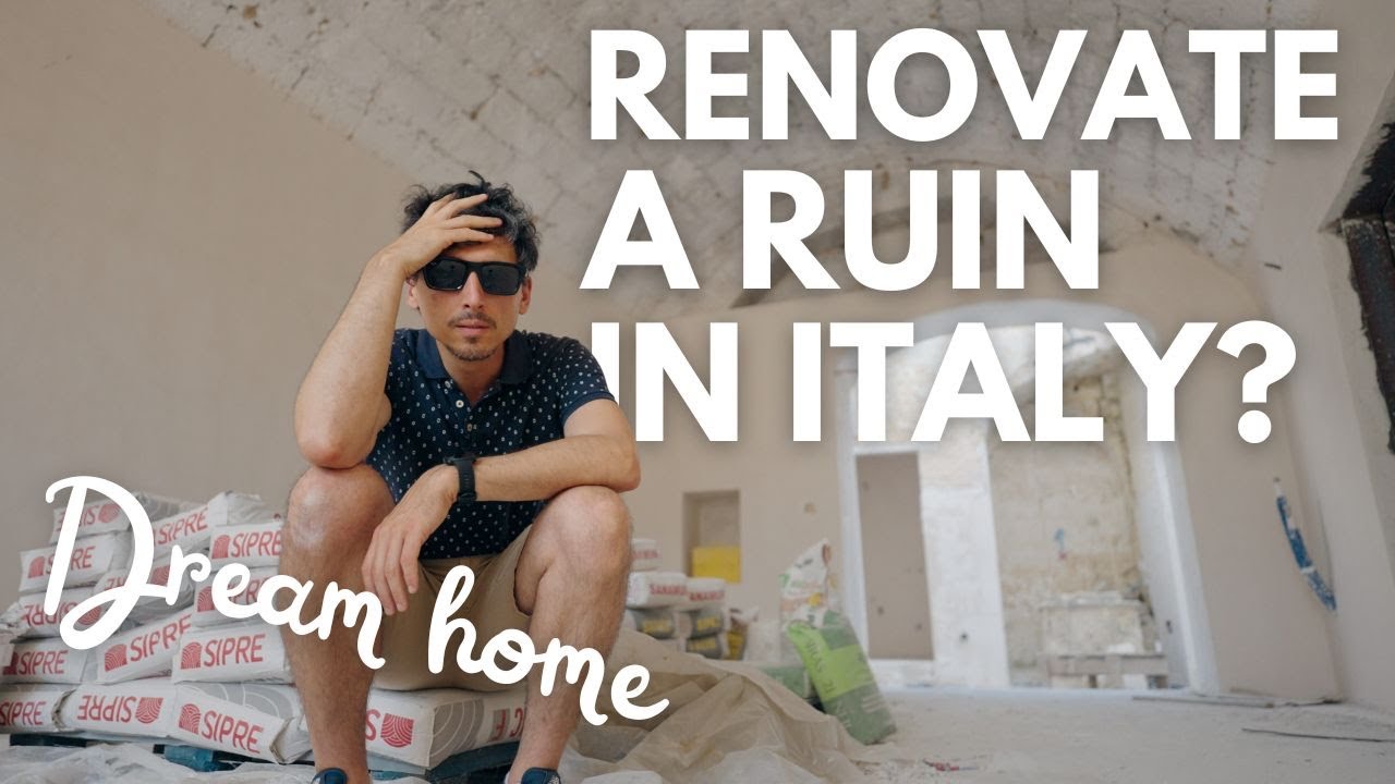Crazy house renovation project in Italy: Ruin turned luxury in Puglia. And I eat pizza...