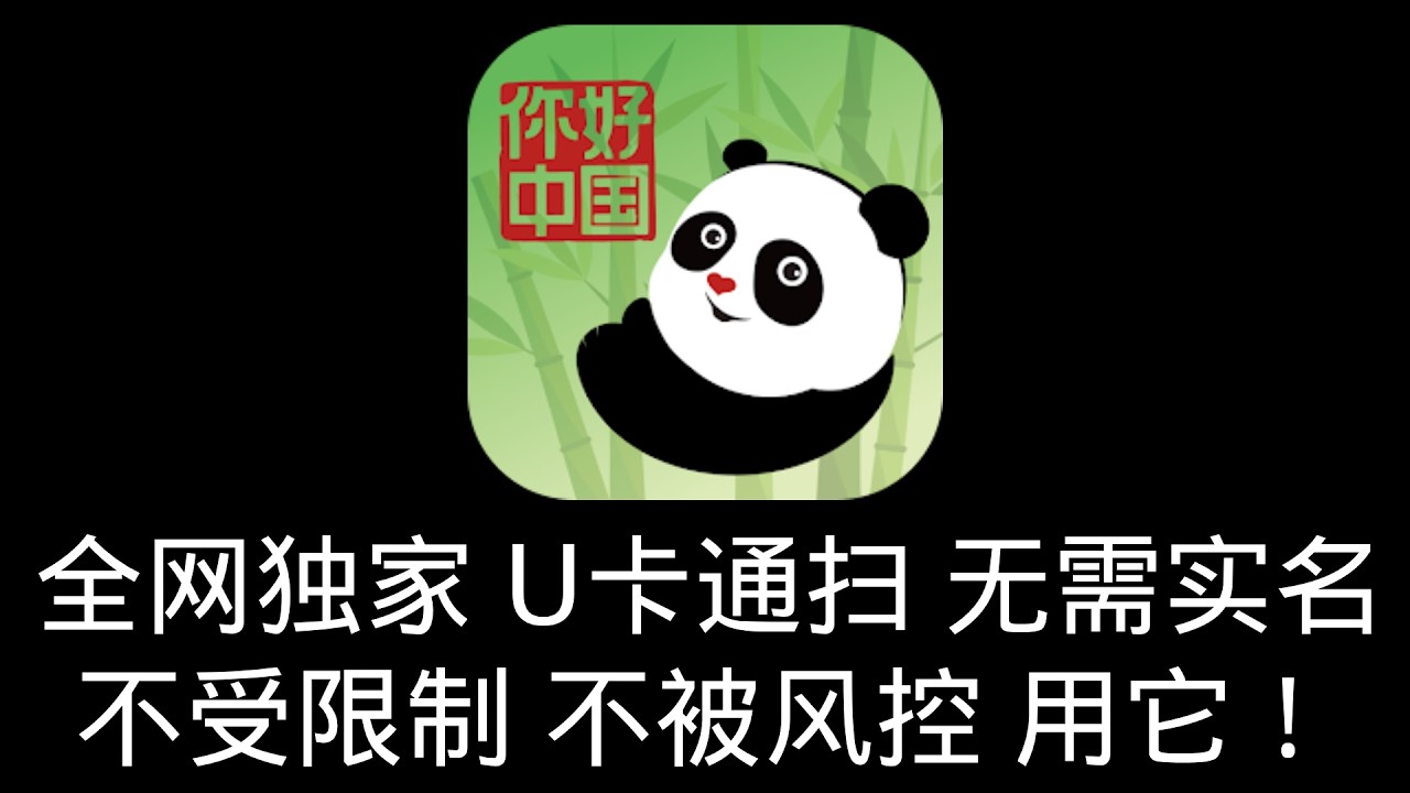 【U卡】全网独家！在国内使用U卡消费不被风控且同时支持微信支付宝|香港电话卡+你好中国|免实名登记|Nihao China|Bybit