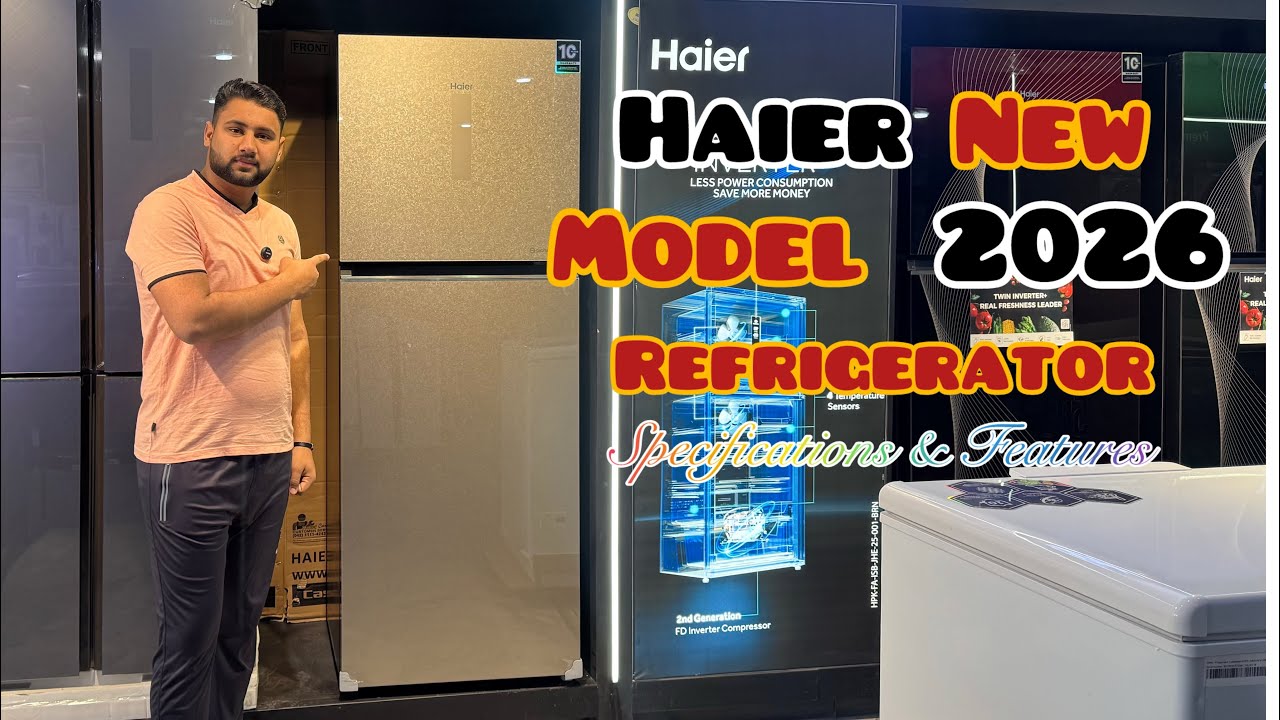 Haier New 2026 Model Refrigerator || 458-ID Series || Jutt Shahzada || Uzair Electronics Dina