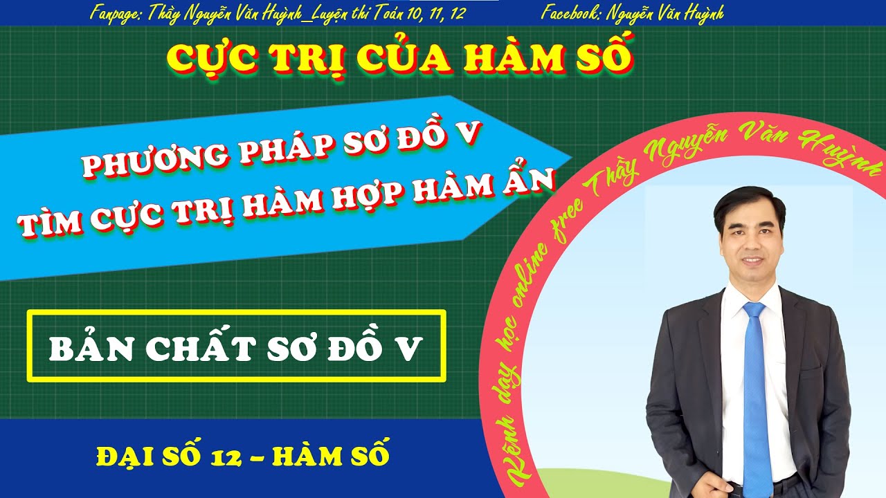 Bản chất sơ đồ V tìm cực trị hàm hợp hàm ẩn (Phương pháp thầy Lương Văn Huy)|Thầy Nguyễn Văn Huỳnh