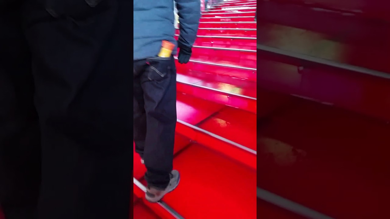 Red Stairs in Time square