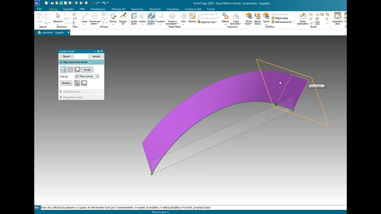 Solid Edge step to loft