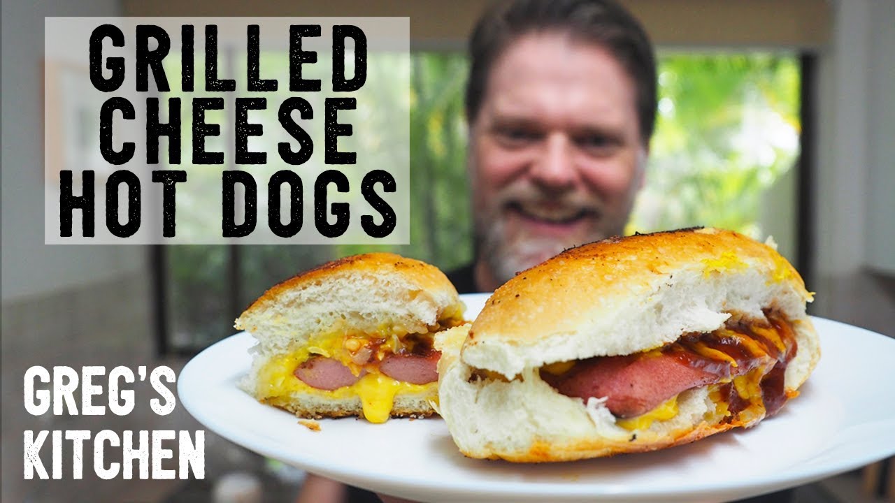 GRILLED GARLIC BREAD CHEESE HOT DOG - Greg's Kitchen