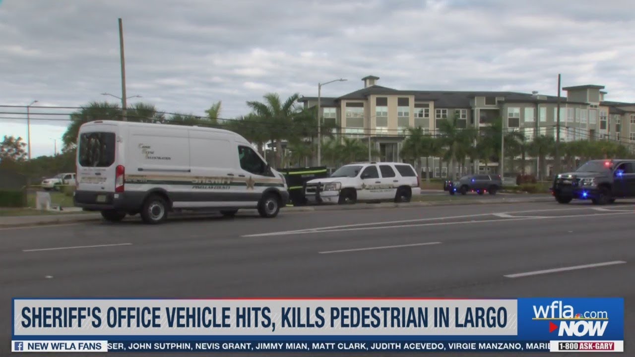 Pinellas County Sheriff's Office vehicle hits, kills pedestrian in Largo