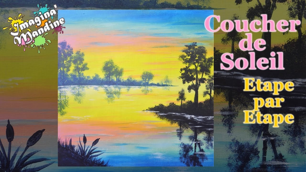 Coucher de Soleil pour Débutants - Acrylique Facile