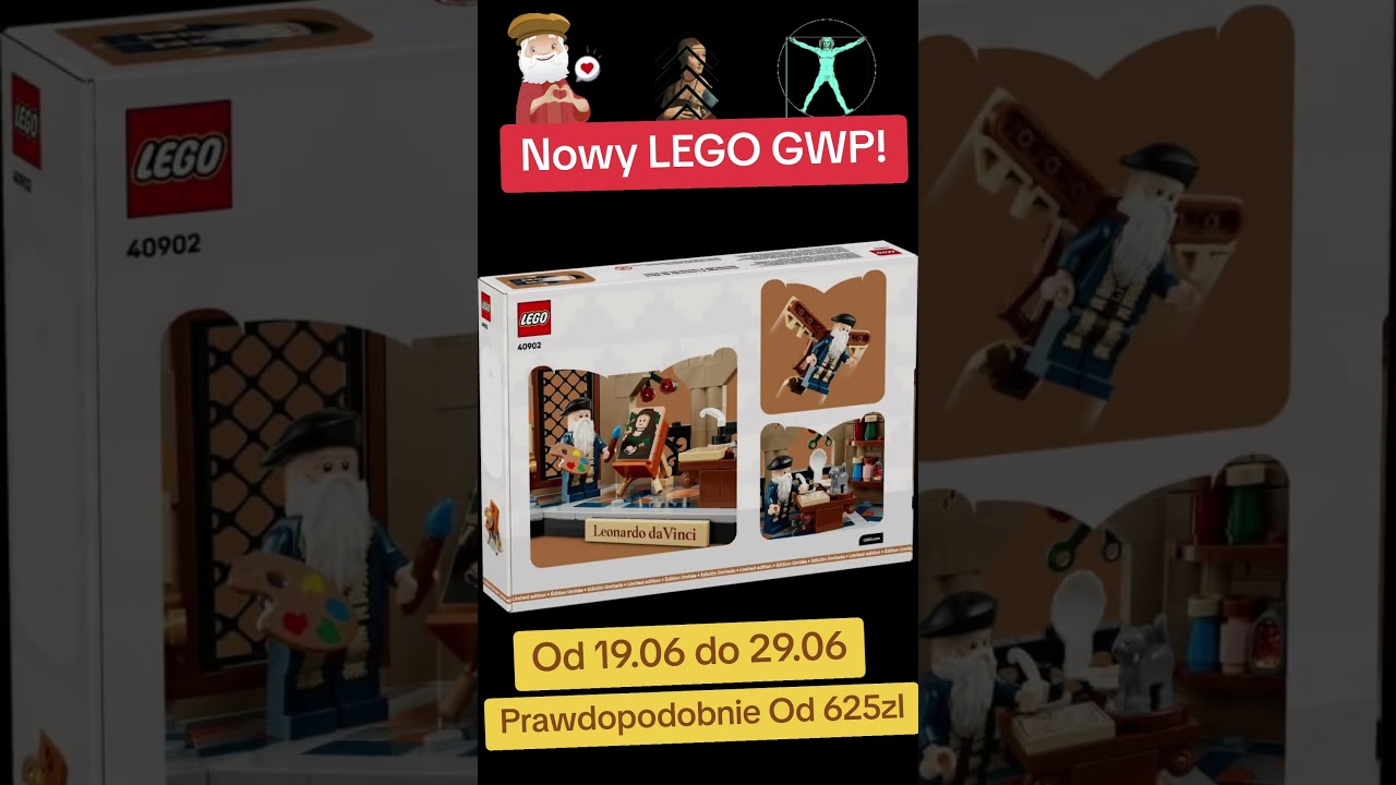 🎨🦅 Nowe LEGO GWP ujawnione! #lego #news #leonardodavinci