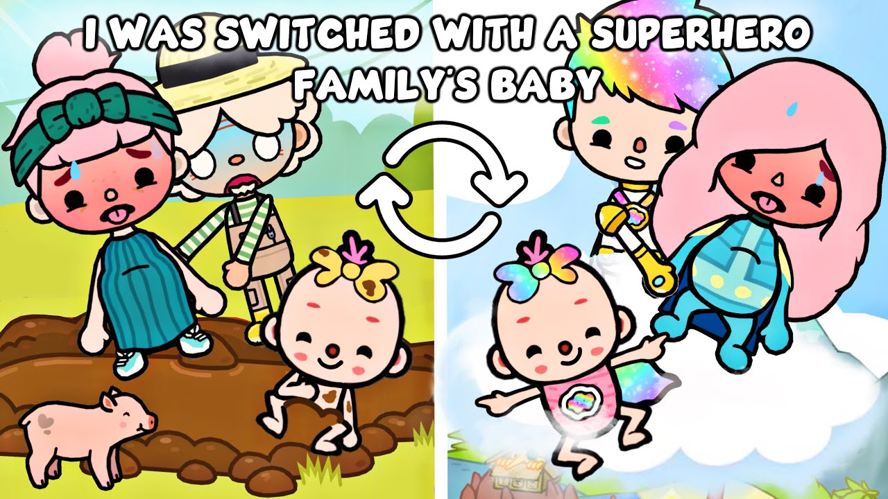 I Was Switched With A Superhero 👩🏼‍🌾🔄🦸🏼‍♀️ Part 2 | Sad Story | Toca Life Story / Toca Boca