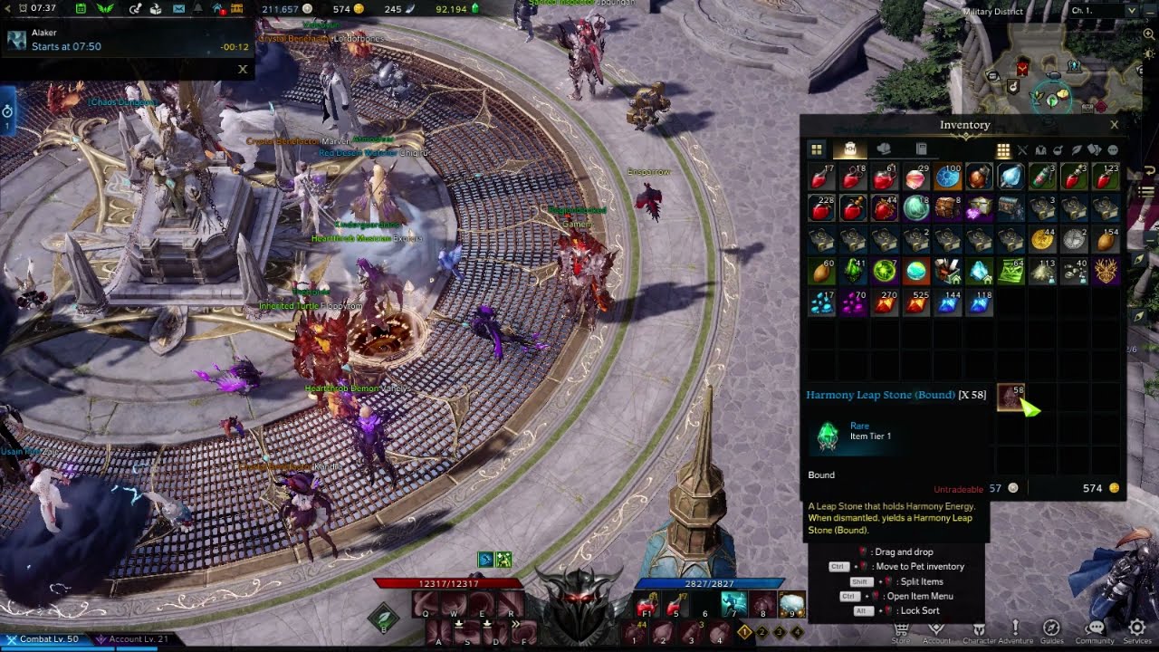 Lost Ark 2.0 Harmony Leap Stone (Bound) | How to dismantle stones from the Store