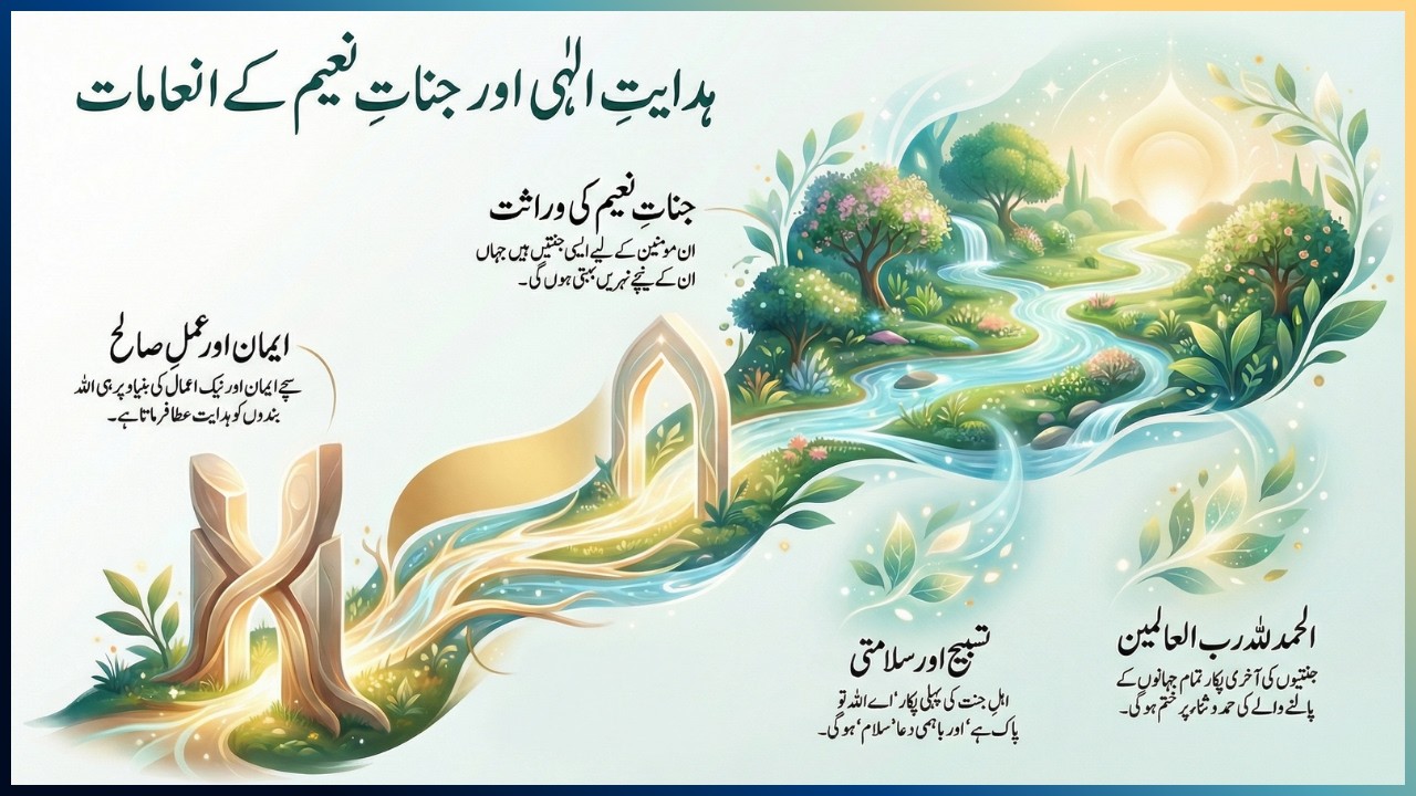 Surah Yunus Ayat 9-10 | Celestial Rewards, Divine Guidance & Eternal Praise | Noor & Rahema
