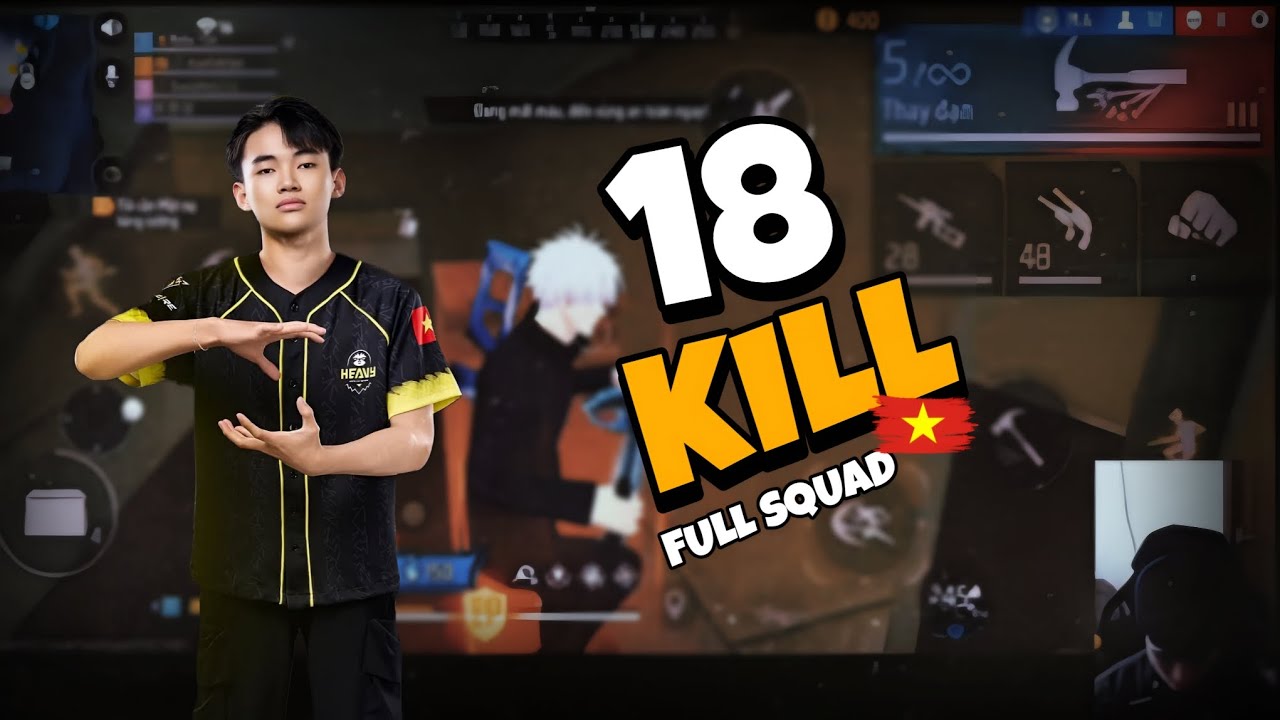 HEAVY.ALAN FULLSQUAD RANKED👊 18 ELIMS 💢