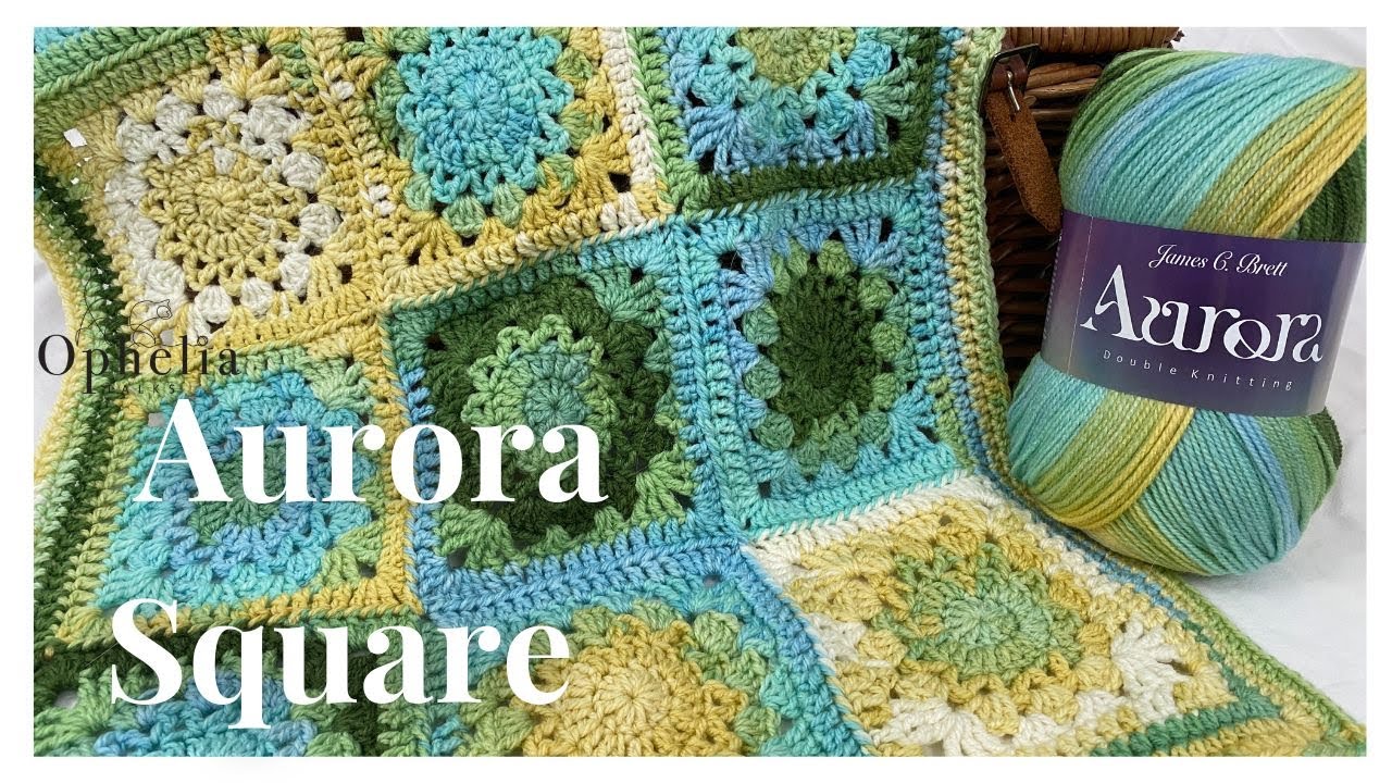 New Year - New Granny Square // Crocheting The Aurora Square // Ophelia Talks Crochet