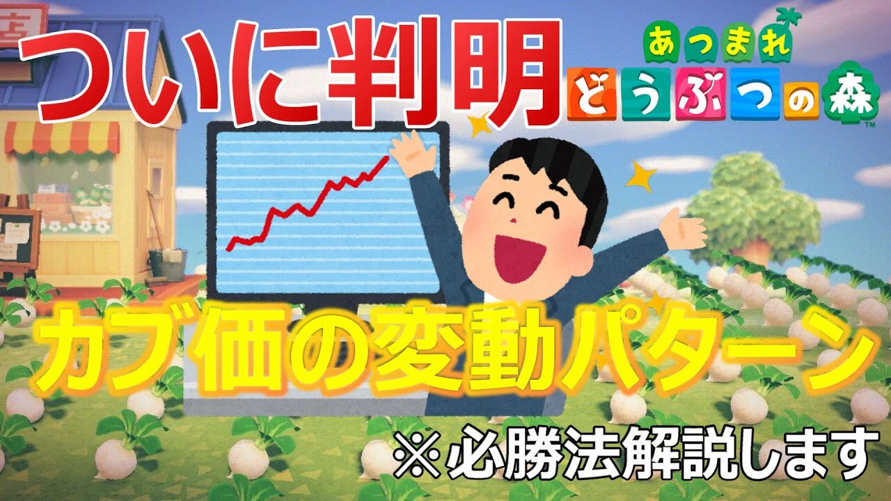 【あつ森】カブ(株)価の変動パターンを解説します【あつまれどうぶつの森】
