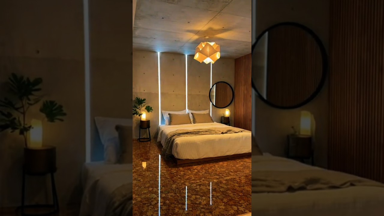 Epoxy Resin Leaf Floor (Real Leaves!) | Concrete Room to Modern Bedroom Makeover 