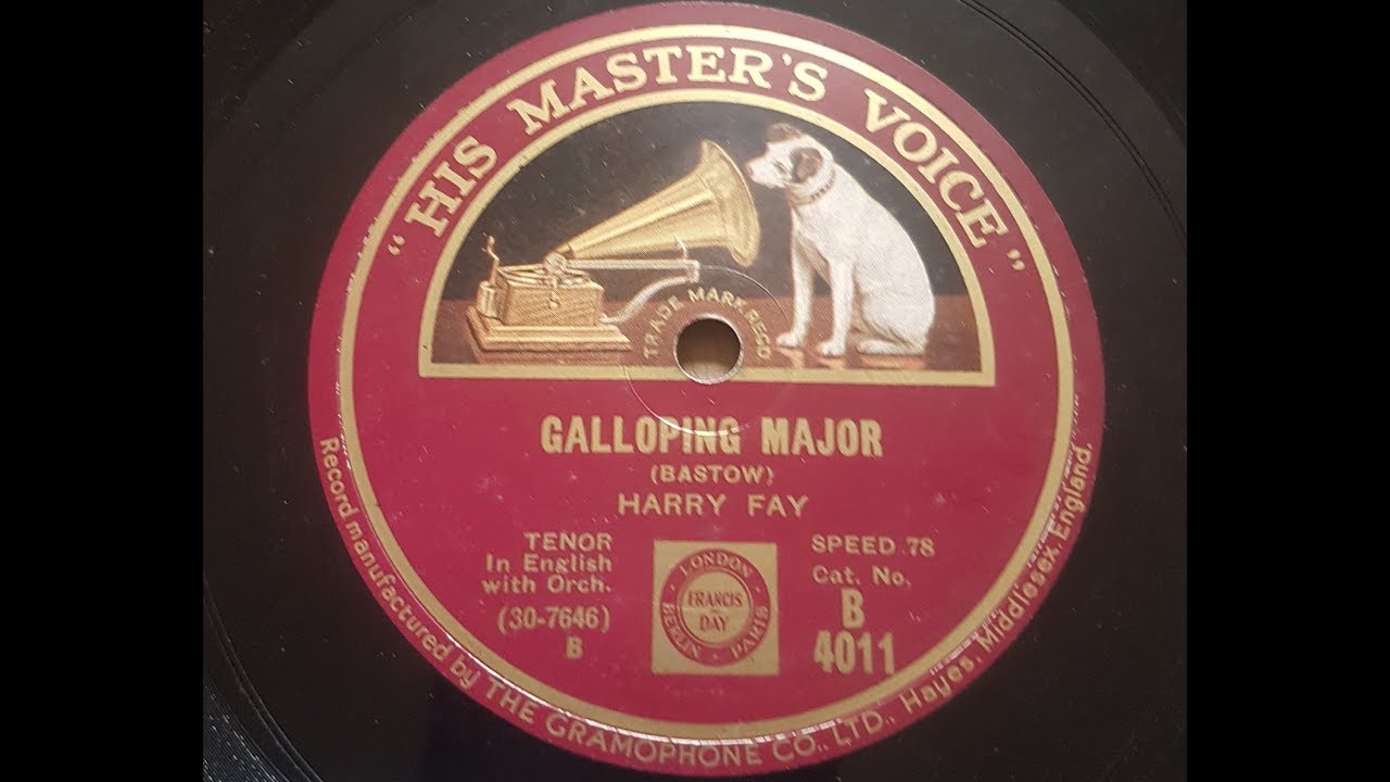 Harry Fay 'Galloping Major' 1932 78 rpm