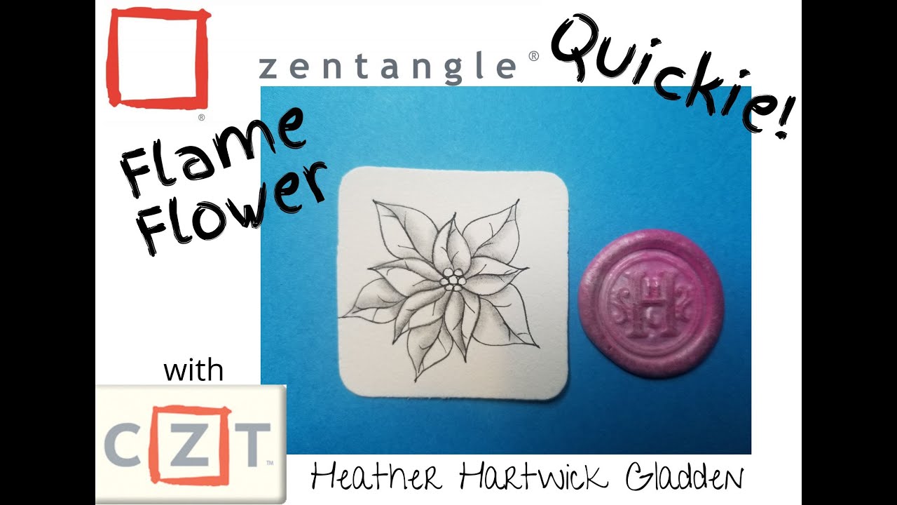 Flame Flower | Zentangle&reg; Quickie