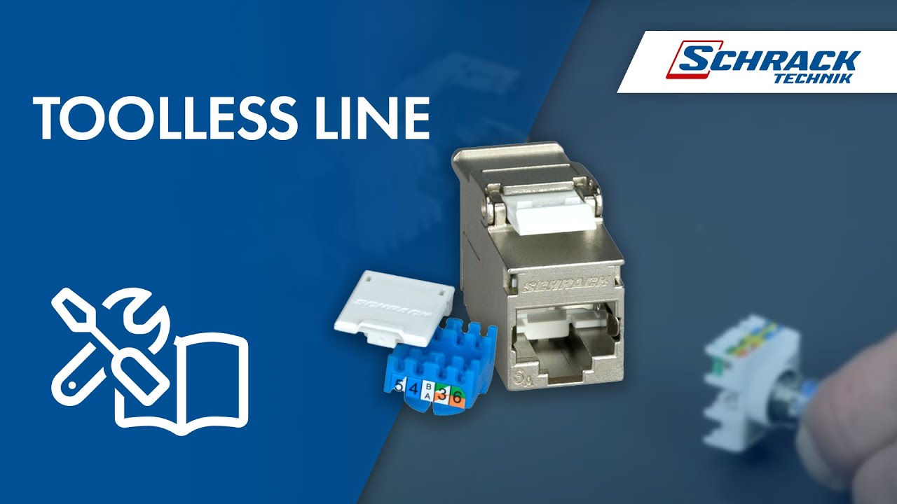 TOOLLESS LINE Cat.6a RJ45 Buchse | Montageanleitung | Schrack Technik
