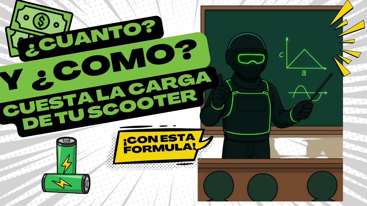 ¡Esto me CUESTA CARGAR mi SCOOTER ELECTRICO!