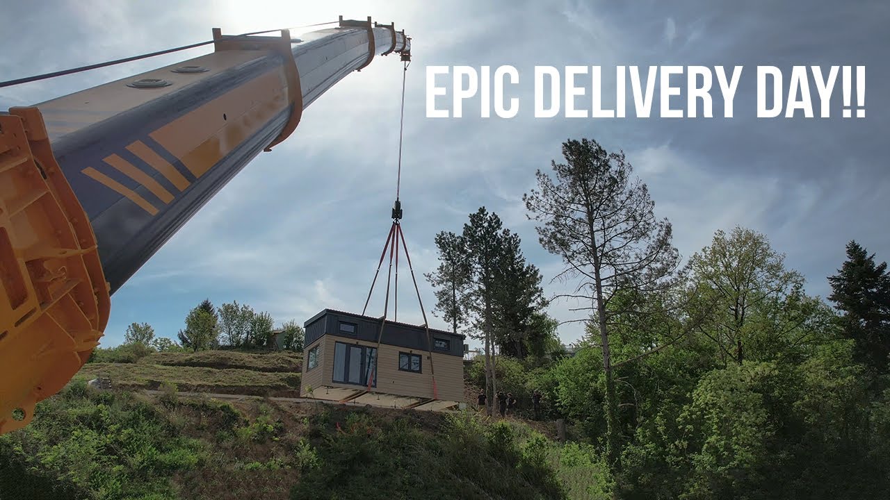 Up in the Sky - Epic Installation of Two Portable Homes in One Day!